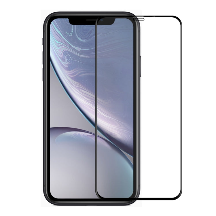 Frendorf | Für iPhone XR ENKAY Hat-Prince 0.26mm 9H 6D Gebogenes Vollbild Tempered Glas Film (Schwarz)