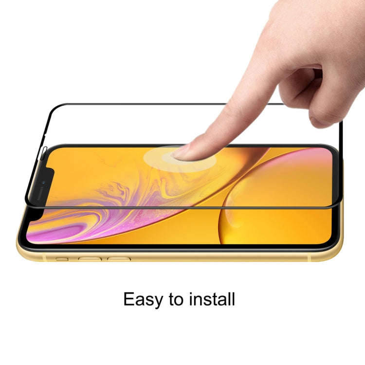 Frendorf | Für iPhone XR ENKAY Hat-Prince 0.26mm 9H 6D Gebogenes Vollbild Tempered Glas Film (Schwarz)