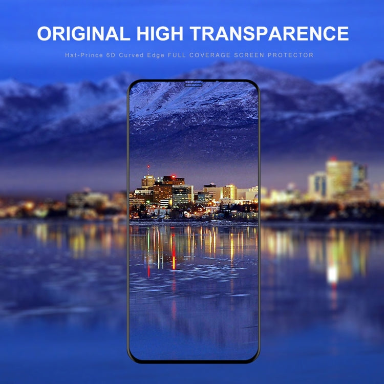 Frendorf | Für iPhone XR ENKAY Hat-Prince 0.26mm 9H 6D Gebogenes Vollbild Tempered Glas Film (Schwarz)