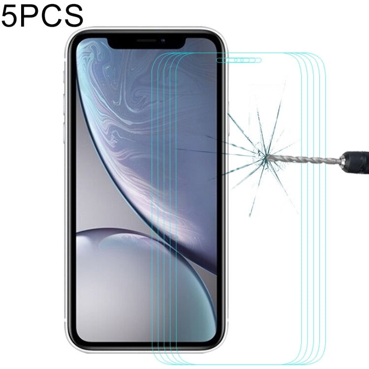 Frendorf | Für iPhone XR 5 Stück ENKAY Hat-Prince 0,26 mm 9H 2,5D gehärtetes Glasfolie