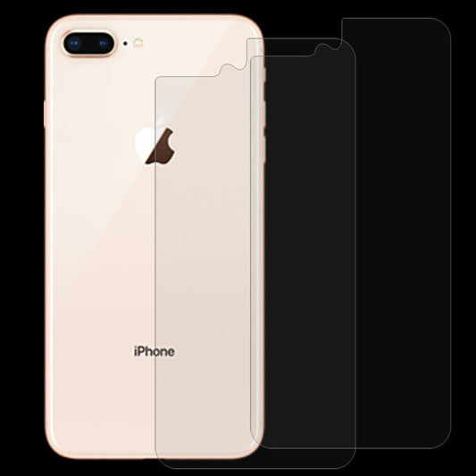 Frendorf | 2 PCS für iPhone 8 Plus & 7 Plus 0.3mm 9H Oberflächenhärte 2.5D gewölbte Kante explosionssicher Premium gehärtetes Glas Rückbildschirm Schutzfolie