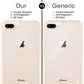 Frendorf | 2 PCS für iPhone 8 Plus & 7 Plus 0.3mm 9H Oberflächenhärte 2.5D gewölbte Kante explosionssicher Premium gehärtetes Glas Rückbildschirm Schutzfolie
