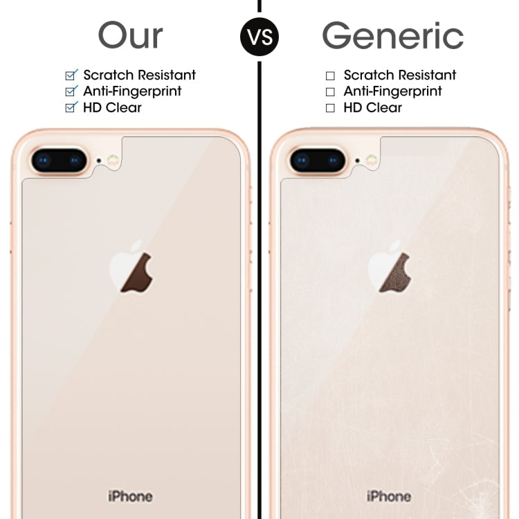 Frendorf | 2 PCS für iPhone 8 Plus & 7 Plus 0.3mm 9H Oberflächenhärte 2.5D gewölbte Kante explosionssicher Premium gehärtetes Glas Rückbildschirm Schutzfolie
