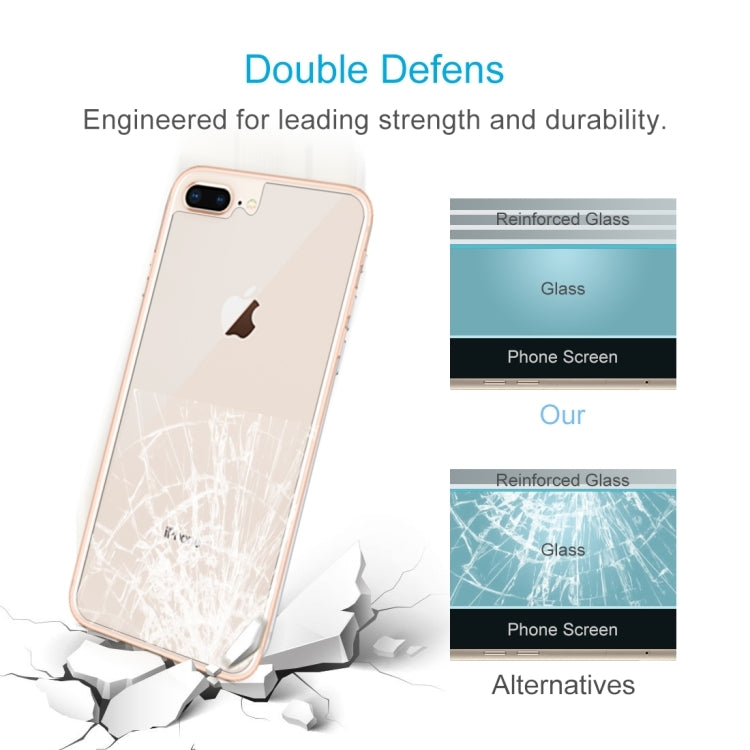 Frendorf | 2 PCS für iPhone 8 Plus & 7 Plus 0.3mm 9H Oberflächenhärte 2.5D gewölbte Kante explosionssicher Premium gehärtetes Glas Rückbildschirm Schutzfolie