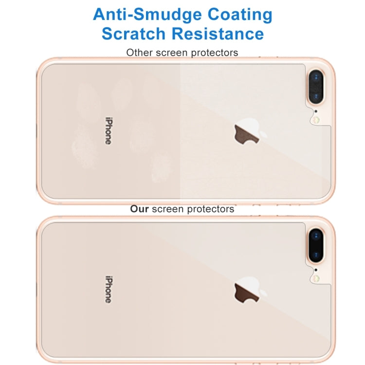 Frendorf | 2 PCS für iPhone 8 Plus & 7 Plus 0.3mm 9H Oberflächenhärte 2.5D gewölbte Kante explosionssicher Premium gehärtetes Glas Rückbildschirm Schutzfolie
