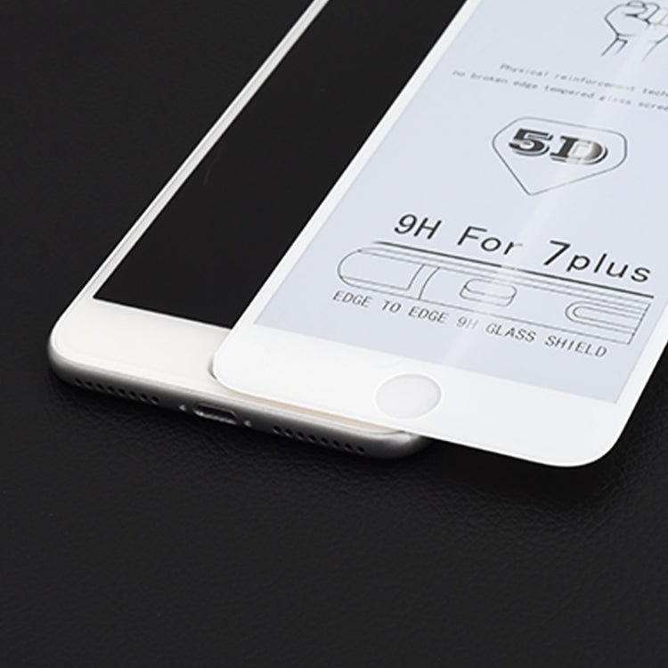 Frendorf | 25 PCS 9H 5D Vollkleber Vollbild Tempered Glass Film für iPhone 7 Plus / 8 Plus