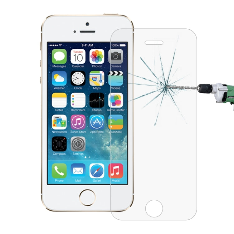Frendorf | 2 PCS für iPhone SE & 5s & 5C & 5 0,26mm 9H Oberflächenhärte 2.5D explosionssicheres gehärtetes Glas Bildschirmfolie