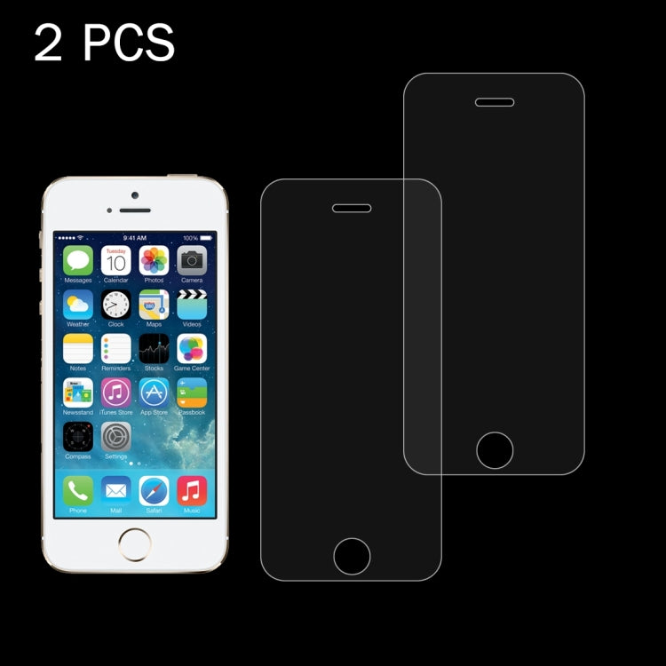 Frendorf | 2 PCS für iPhone SE & 5s & 5C & 5 0,26mm 9H Oberflächenhärte 2.5D explosionssicheres gehärtetes Glas Bildschirmfolie