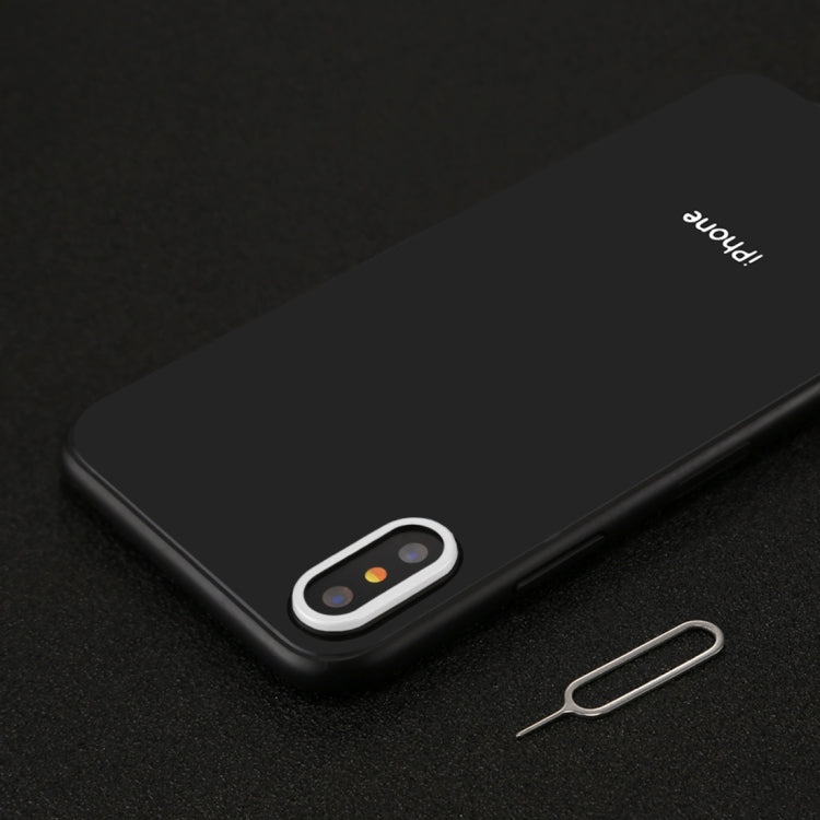 Frendorf | Für iPhone X Rückkamera Linsenschutzringabdeckung mit Tray Eject Tool Nadel (Weiß)