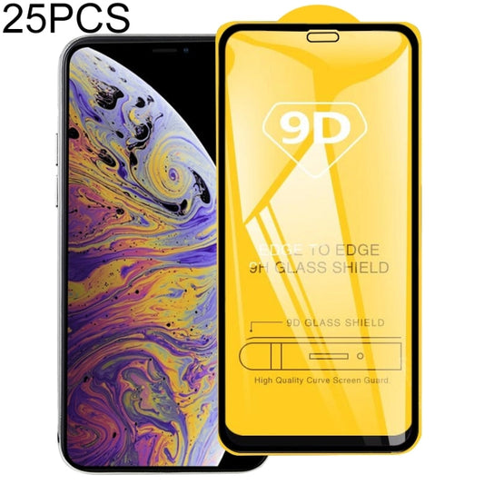 Frendorf | 25 PCS 9H 9D Full Screen Tempered Glass Screen Protector für iPhone XS Max / iPhone 11 Pro Max