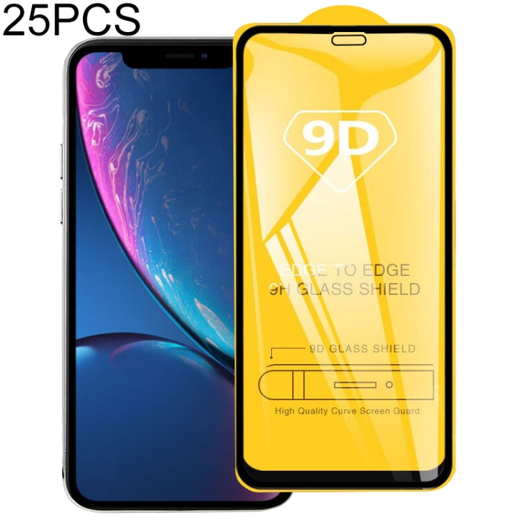 Frendorf | 25 PCS 9H 9D Full Screen Tempered Glass Displayschutzfolie für iPhone XR / iPhone 11