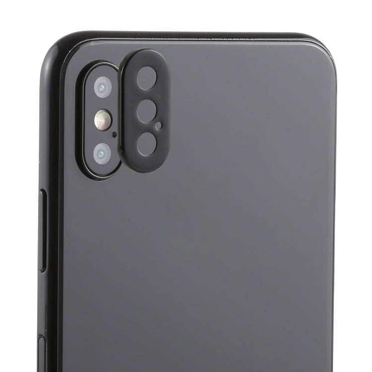 Frendorf | Rückkamera Linsen Schutzring Abdeckung mit Tray Eject Tool Nadel für iPhone XS Max (Schwarz)