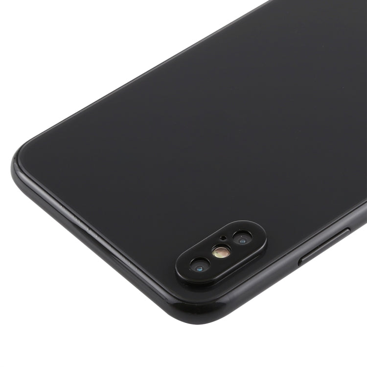 Frendorf | Rückkamera Linsen Schutzring Abdeckung mit Tray Eject Tool Nadel für iPhone XS Max (Schwarz)