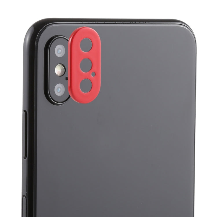 Frendorf | Rückkamera Objektiv Schutzring Abdeckung mit Tray Eject Tool Nadel für iPhone XS Max (Rot)