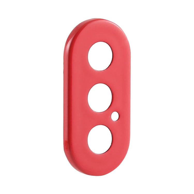 Frendorf | Rückkamera Objektiv Schutzring Abdeckung mit Tray Eject Tool Nadel für iPhone XS Max (Rot)