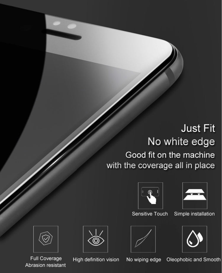 Frendorf | Für iPhone XR IMAK 9H Oberflächenhärte Vollbild-gehärtete Glasschutzfolie (Schwarz)