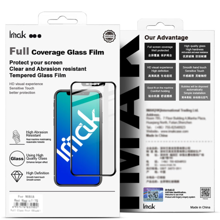 Frendorf | Für iPhone XR IMAK 9H Oberflächenhärte Vollbild-gehärtete Glasschutzfolie (Schwarz)