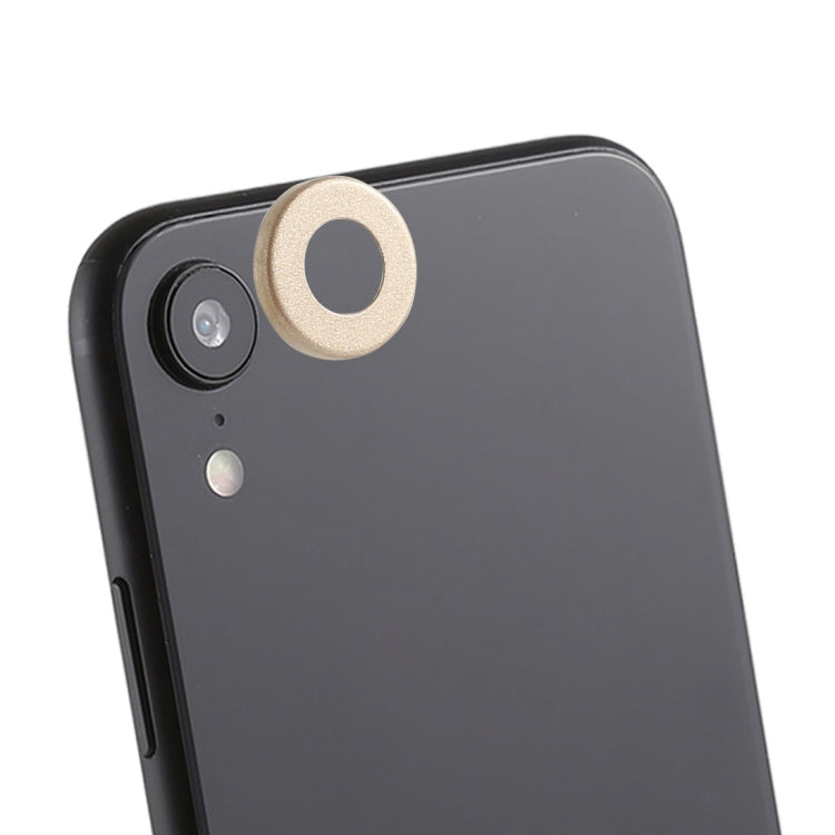 Frendorf | Rückkamera-Linsenschutzringabdeckung mit Auswerferpin für iPhone XR (Gold)