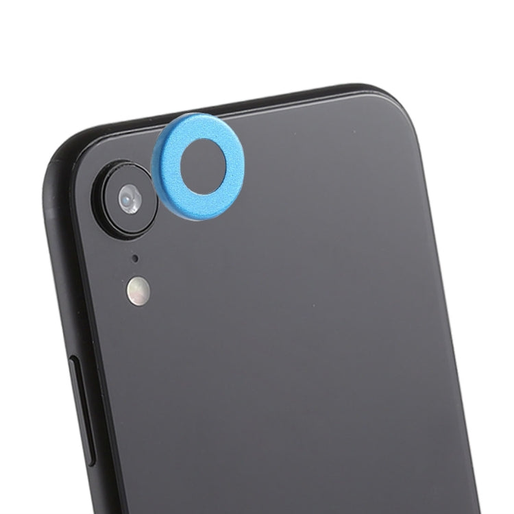 Frendorf | Rückkamera-Linsen-Schutzringabdeckung mit Auswerferstift für iPhone XR (Himmelblau)