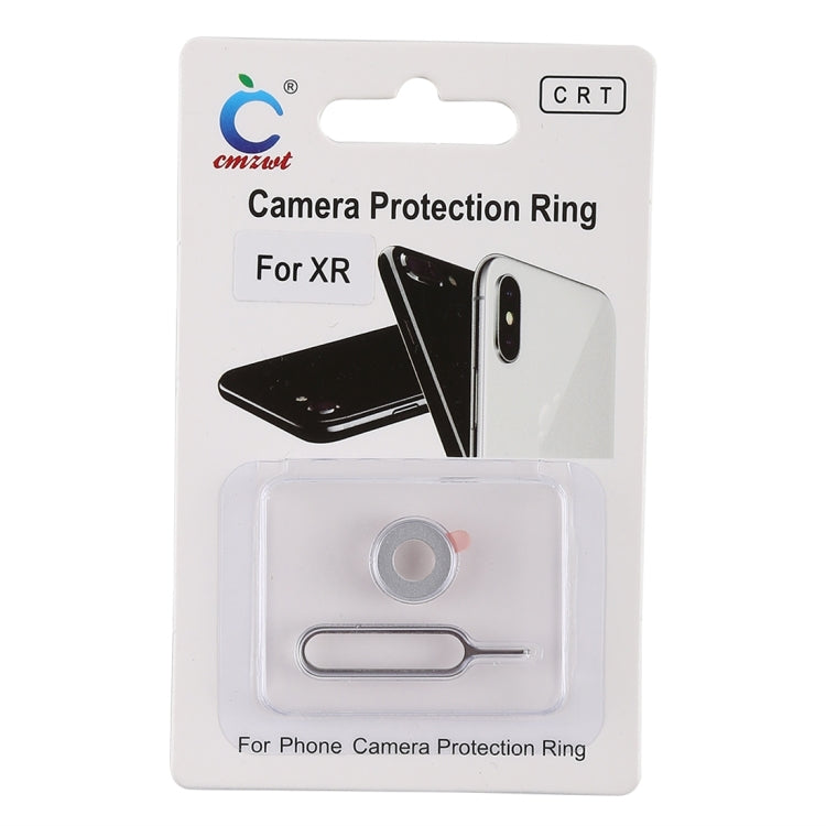 Frendorf | Rückkamera Linse Schutzring Abdeckung mit Auswerfstift für iPhone XR(Silber)