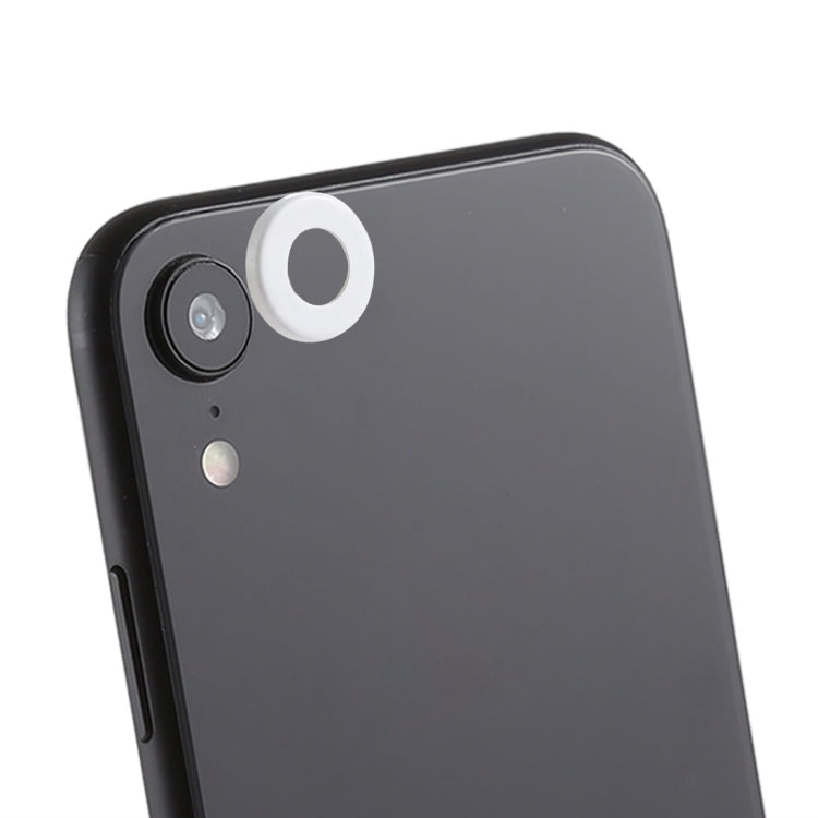 Frendorf | Rückkamera-Linsen-Schutzringabdeckung mit Auswurfstift für iPhone XR (Weiß)