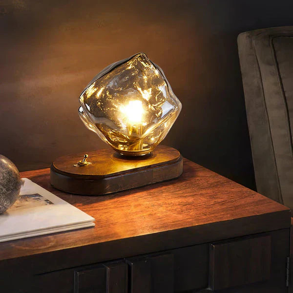 Frendorf | CrystalGlow - künstlerische Tischlampe aus Glas