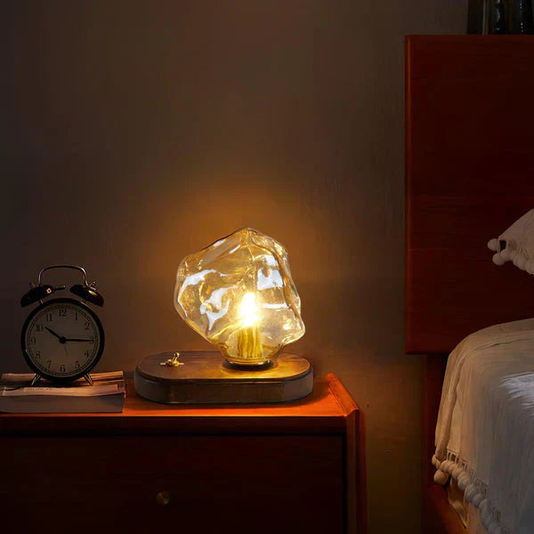 Frendorf | CrystalGlow - künstlerische Tischlampe aus Glas