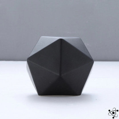 Frendorf | GeoArt Ikosaeder-Skulptur | Moderne Dekoration aus Metall | Geometrisches Design für Zuhause