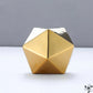 Frendorf | GeoArt Ikosaeder-Skulptur | Moderne Dekoration aus Metall | Geometrisches Design für Zuhause