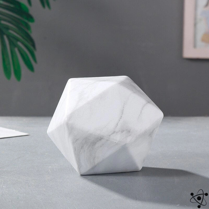 Frendorf | GeoArt Ikosaeder-Skulptur | Moderne Dekoration aus Metall | Geometrisches Design für Zuhause