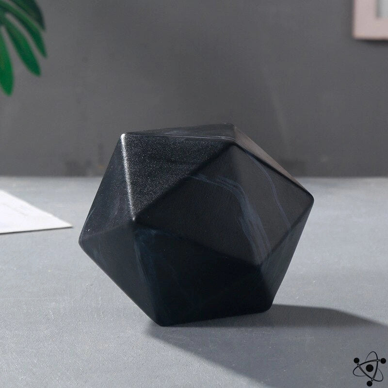 Frendorf | GeoArt Ikosaeder-Skulptur | Moderne Dekoration aus Metall | Geometrisches Design für Zuhause
