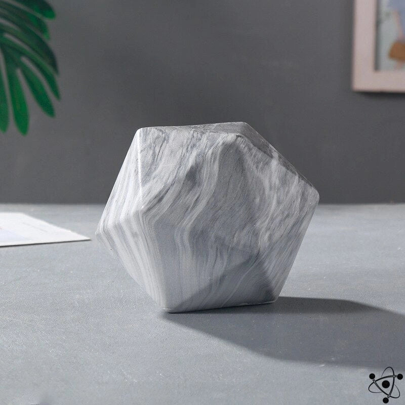 Frendorf | GeoArt Ikosaeder-Skulptur | Moderne Dekoration aus Metall | Geometrisches Design für Zuhause
