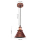 Frendorf | BrassNova Industrielle Vintage-Pendelleuchte | Antikes Kupferdesign | Retro Deckenlampe