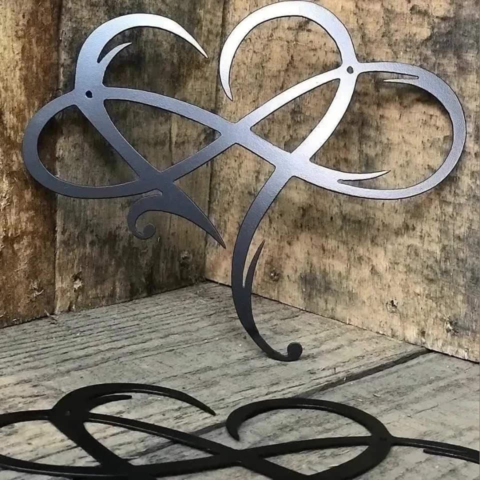 Frendorf | Unendlichkeitsherz Wanddeko | Symbol der ewigen Liebe