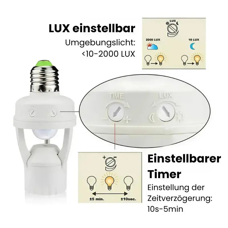 Frendorf |  Intelligenter Bewegungssensor mit einstellbarer Zeit und Licht