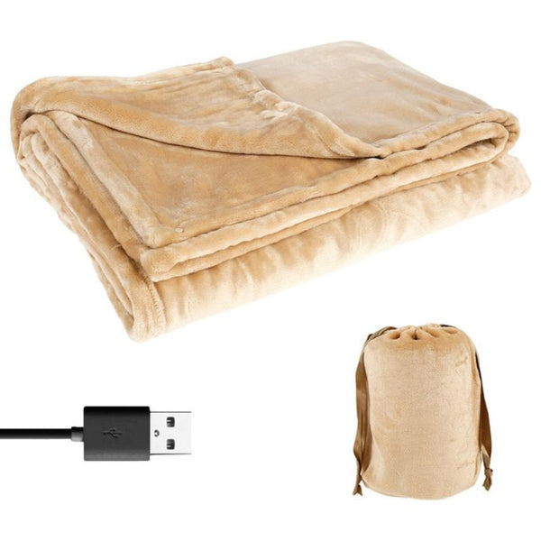 Frendorf | kabelloses elektrisches Heizblanket | USB wiederaufladbare Fleece-Heizdecke
