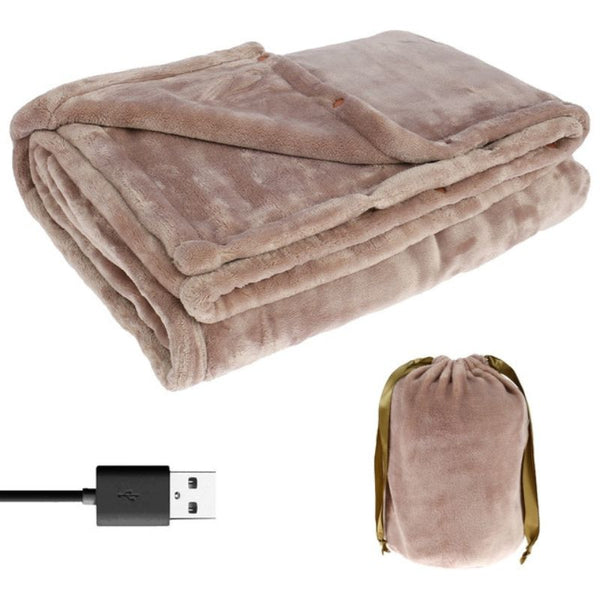 Frendorf | kabelloses elektrisches Heizblanket | USB wiederaufladbare Fleece-Heizdecke