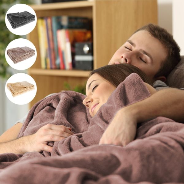 Frendorf | kabelloses elektrisches Heizblanket | USB wiederaufladbare Fleece-Heizdecke
