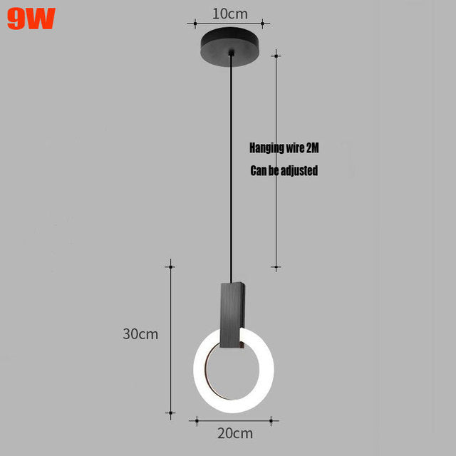 Frendorf | PolarLume Ring LED Pendelleuchte | Modernes Design | Energieeffizient | Dimmbar