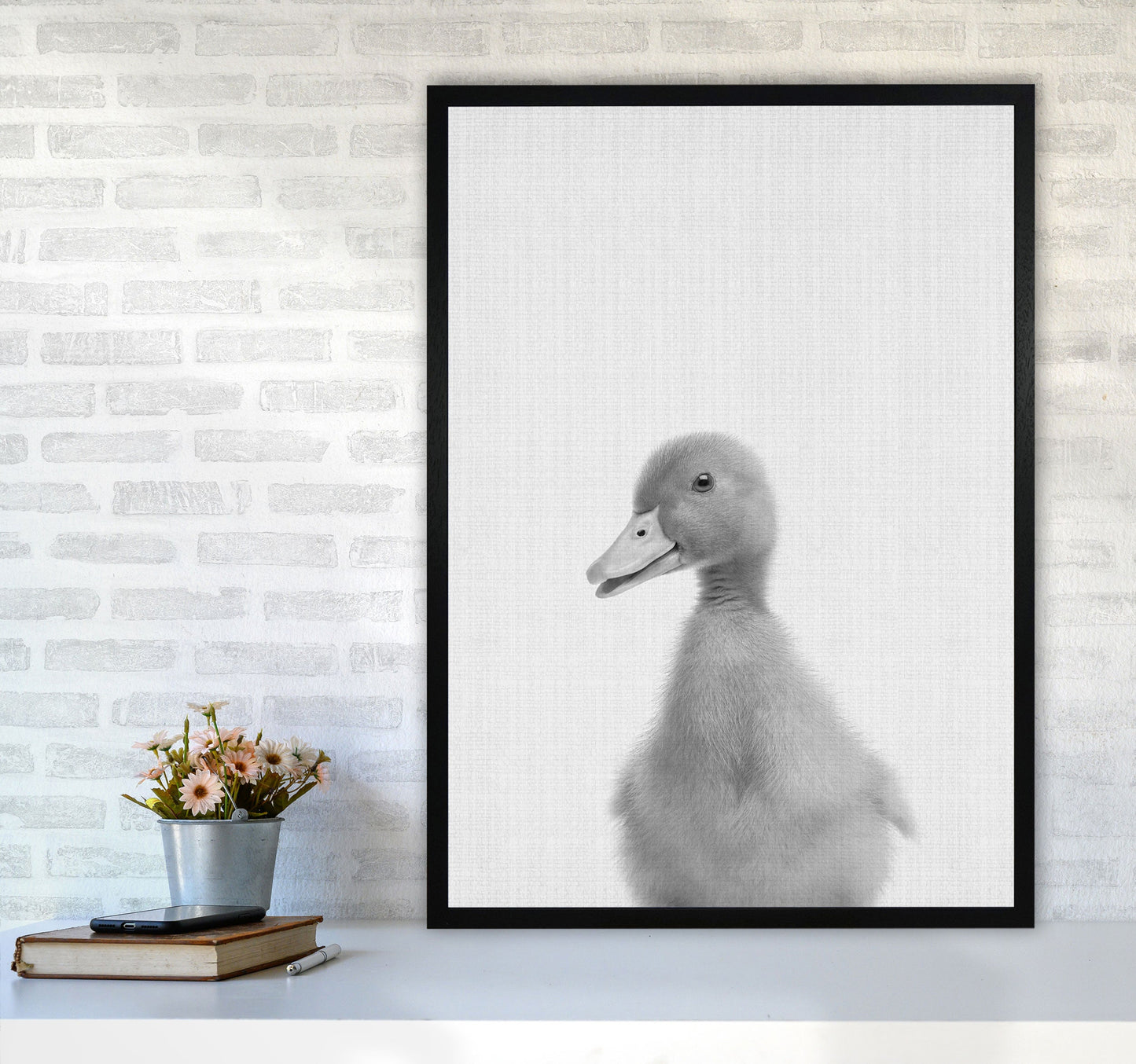 Neugieriger Enten Kunstdruck