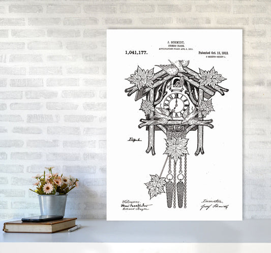 Kuckucksuhren Patent Kunstdruck