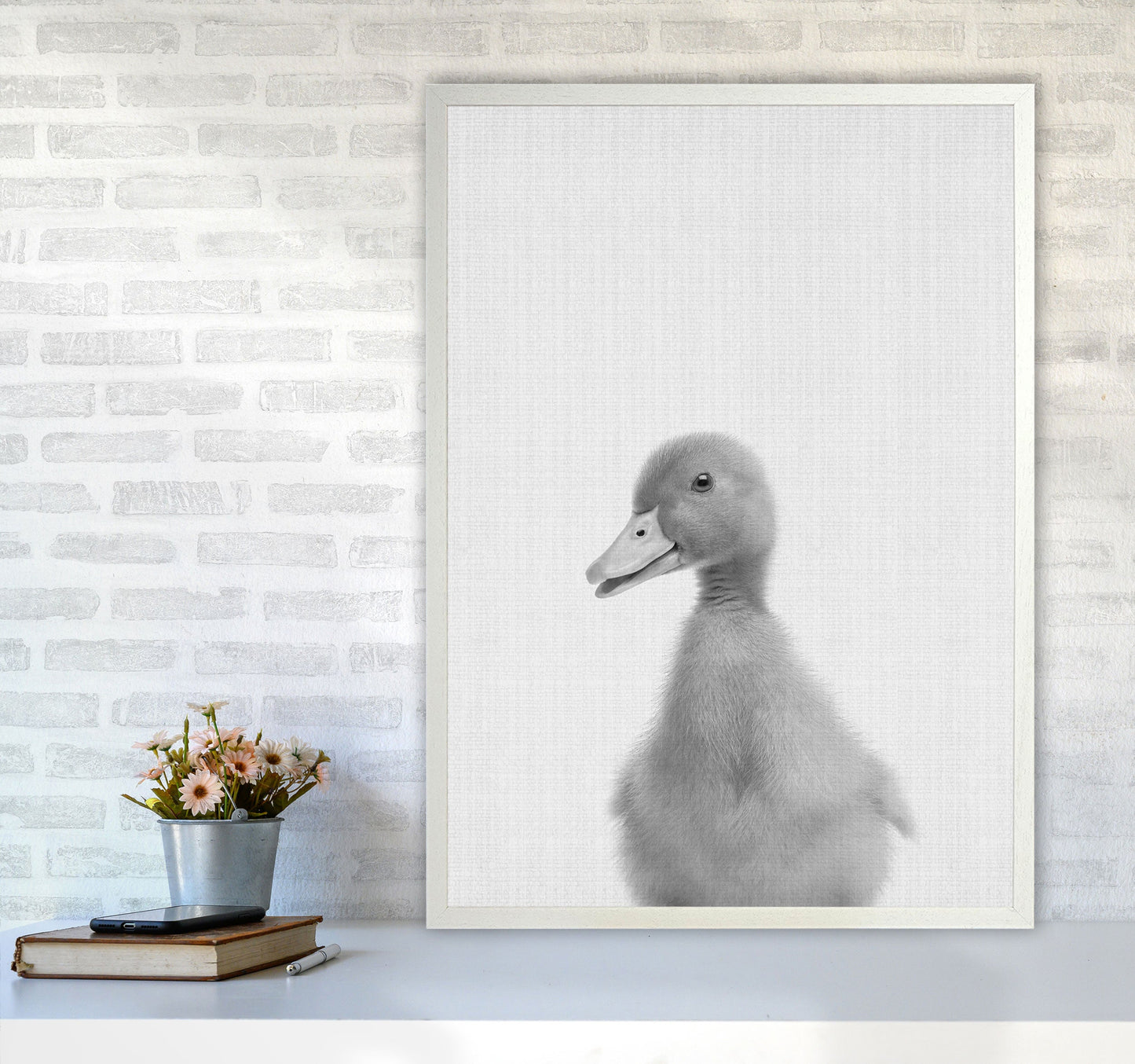 Neugieriger Enten Kunstdruck