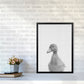 Neugieriger Enten Kunstdruck
