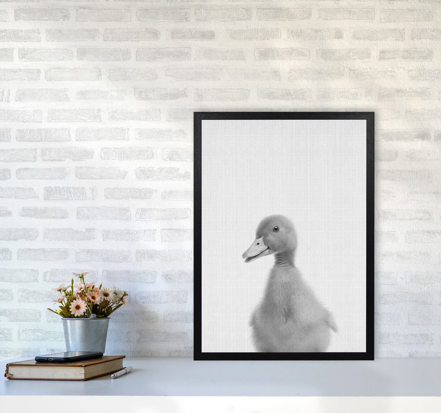 Neugieriger Enten Kunstdruck