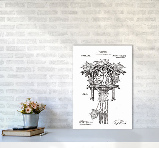 Kuckucksuhren Patent Kunstdruck