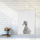 Neugieriger Enten Kunstdruck