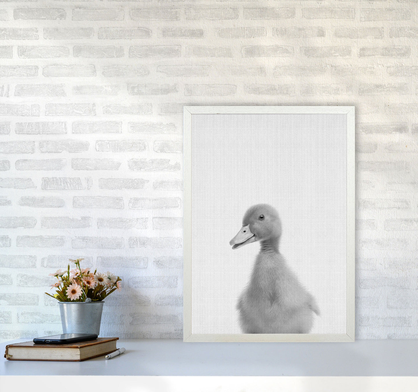 Neugieriger Enten Kunstdruck