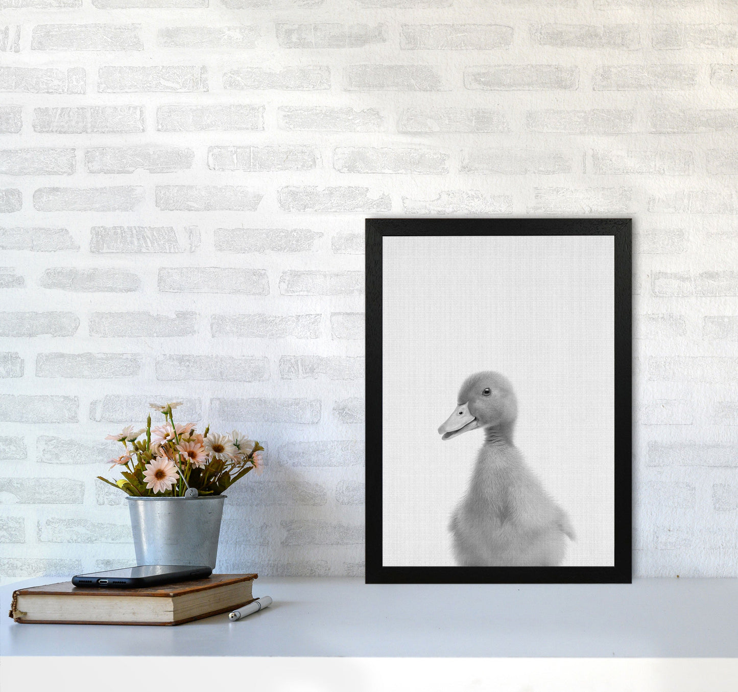 Neugieriger Enten Kunstdruck