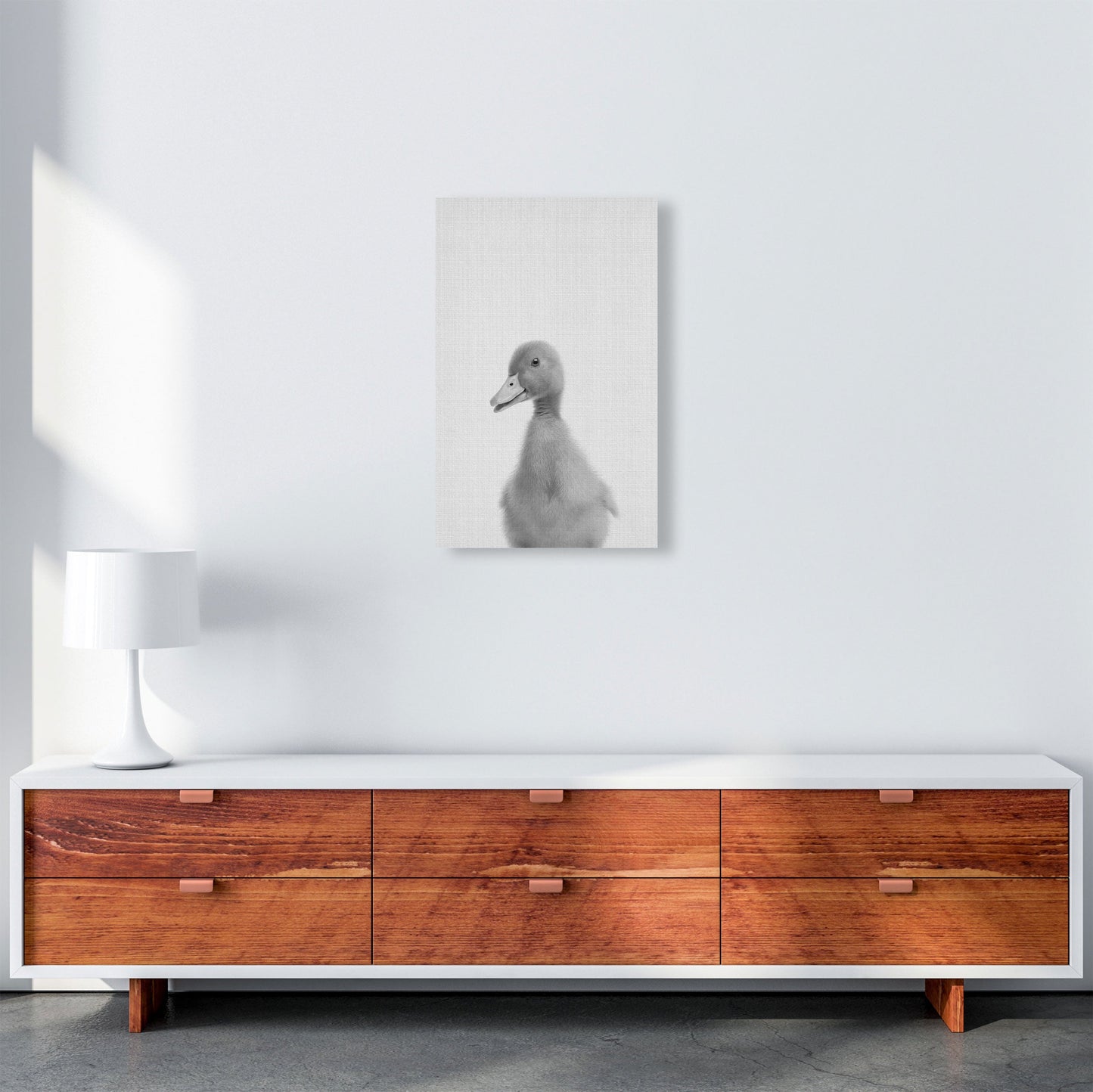 Neugieriger Enten Kunstdruck