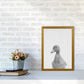 Neugieriger Enten Kunstdruck